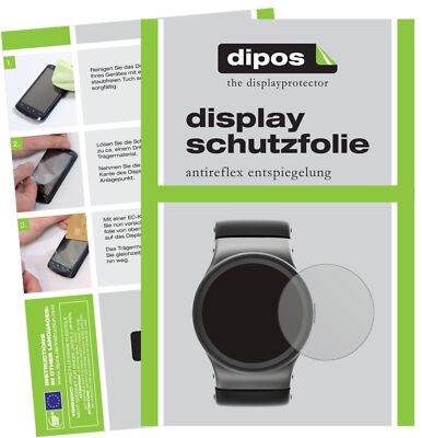 2 Pellicole Protettive Antiriflesso Dipos Per Amazfit GTR 47mm, Opache, Anti-impronta, Prodotte In Germania, Taglio Laser Di Precisione