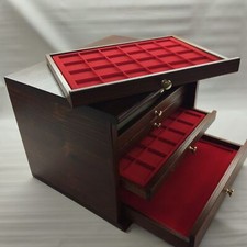 Coins&More Coin Counter Mobile With 6 Drawers Collection Red Flocked