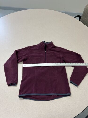 Eastern Mountain Sports Women’s 1/4 Zip Fleece Size Small Maroon 102 - Picture 6 of 10
