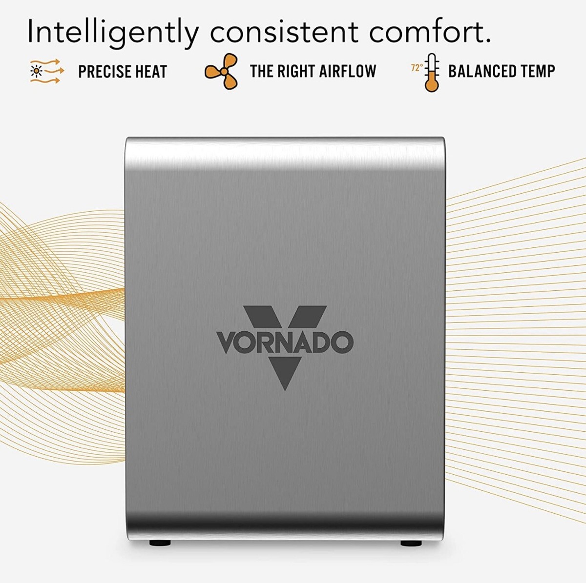 Vornado VMH600 Stainless Steel Space Heater with Auto Climate Control u0026amp;  Remote 43765010365 | eBay