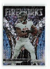 CALVIN RIDLEY #F-7 2021 PANINI PRIZM FALCONS FIREWORKS NO HUDDLE DISCO