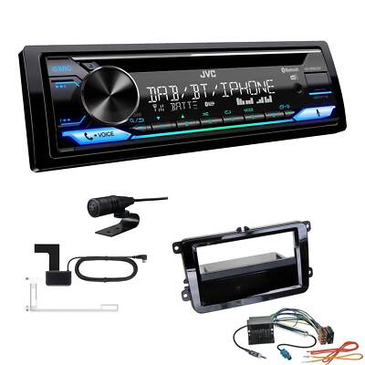 JVC CD-Receiver Radio DAB Bluetooth für Volkswagen VW Scirocco III piano black 