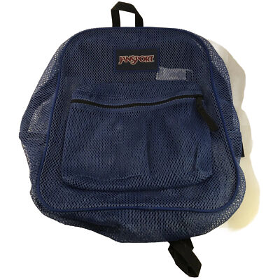 jansport backpack with mesh pocket Clear Pack 25.5L Transparent Backpack, Large Main Compartment, Side Water Bottle Pocket, Front Zippered Pocket, Bottom Panel, Clear Two large main compartments offer ample storage for your supplies JanSport Mesh Backpack