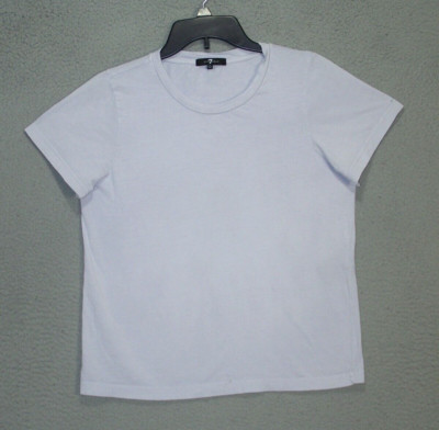 7 For All Mankind Shirt Womens Small light Purple Short Sleeve Classic Ladies