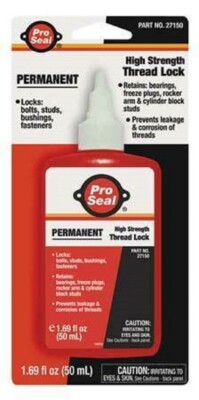 Pro Seal 27150 Permanent Threadlocker,50Ml Bottle, Red New