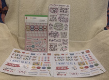 357 Pc Lot Of School Theme Paper Scrapbook / Craft Stickers - Unused
