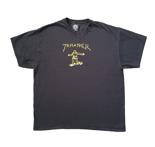 Vintage Thrasher Magazine T Shirt Extra Large Black Skateboarder Skater Graphic