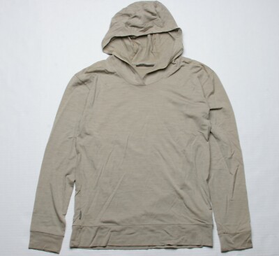 hjk_tobe　ice breaker NATUREDYE Icebreaker Women Nature Dye Drayden LS Hood Shirt (S) Almond