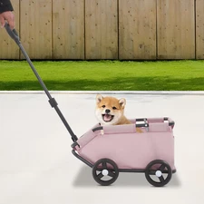 Dog Stroller Folding Dog Cart Pet Stroller For Travelling Pet Cart Freestanding