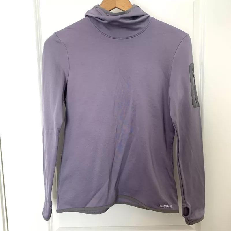 merrell long sleeve hooded fleece top shirt
