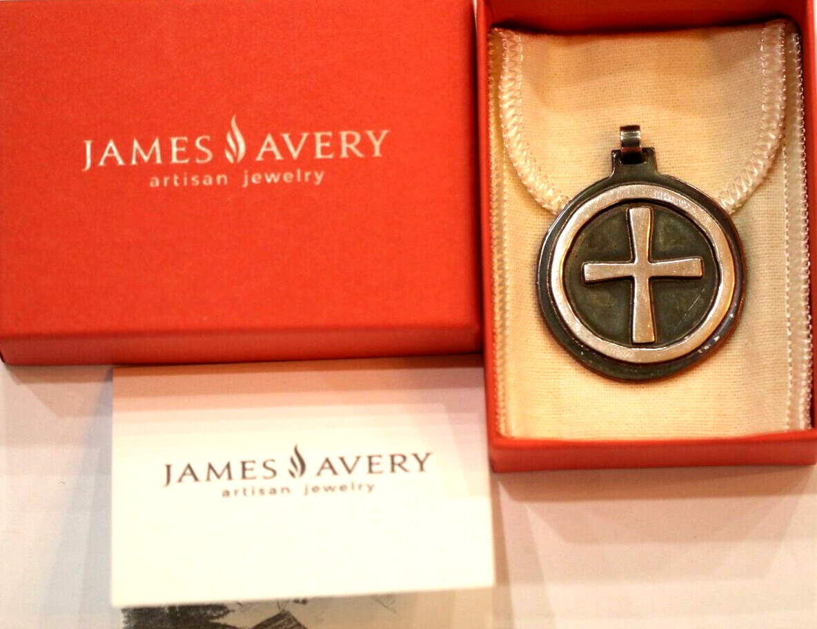 * VERY RARE* James Avery  Large Circle 925 Cross … - image 2