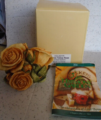 Harmony Kingdom Lord Byron Double Yellow Rose Trinket Box Limited Ed HGLEDYR