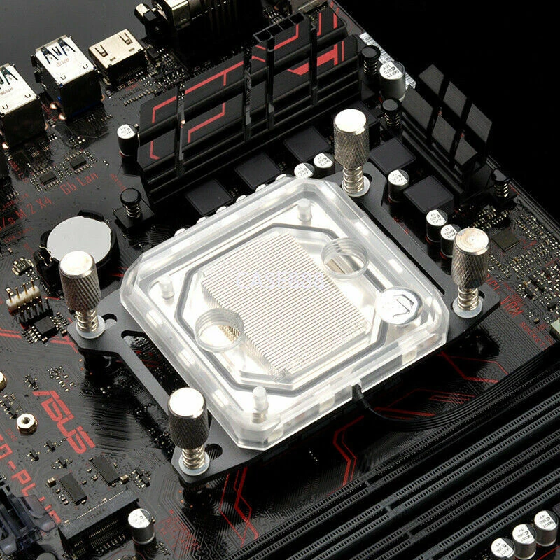 C55W CPU Water Cooling Block With 5V RGB For AMD AM4 Ryzen Socket 3 5 7 9 NEW - Image 4 of 4