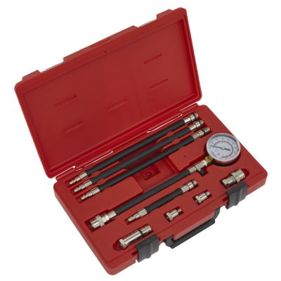 #ad Sealey Petrol Compression Test Kit Fitted With 250mm Hose 10 Pieces VSE206 GBP 112.85