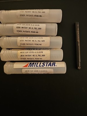 1 pc Millstar MS10 CYF-0375-4.0-0375 Indexable Insert End Mill New 