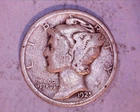 1925  MERCURY DIME***  126-6