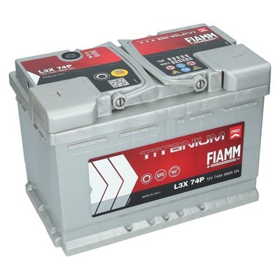 Fiamm Pro 12V 74Ah 680A EN +Pol Links Batterie ersetzt 70 75 77 Ah Autobatterie 