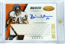 2015 Certified #FOTG-BU Brian Urlacher 21/25 GAME USED Fabric of the Game Auto