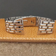 Vintage 20mm 19mm 18mm Kreisler Stainless Steel 1980s-1990s Unused Watch Band