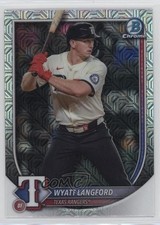 2025 Bowman Mega Box Chrome Mojo Refractor Wyatt Langford #33 15v9