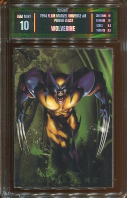 #ad #ad 1994 FLAIR MARVEL UNIVERSE POWER BLAST WOLVERINE #8 SGT GEM MINT 10 $79.99