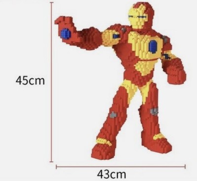 Iron Man Magic Blocks Set Mini Bausteine Herausforderndes Spiel Superheld Geschenk