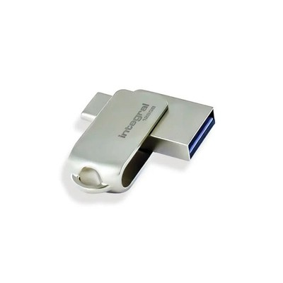 Integral 256 GB 360-Dual USB 3.2 Gen 1 Gbps Übertragungen, Plug & Play