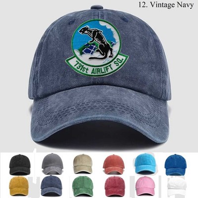 Customized Embroidered Hat USAF 731st Airlift Squadron, Trucker Hat, Gift Idea