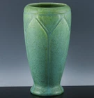 VERY FINE 1912 ARTS & CRAFTS PERIOD ROOKWOOD 1779 CARVED GREEN ART POTTERY VASE