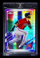 Daulton Varsho RARE RAINBOW PRISM REFRACTOR INVESTMENT ROOKIE CARD SP RC. rookie card picture