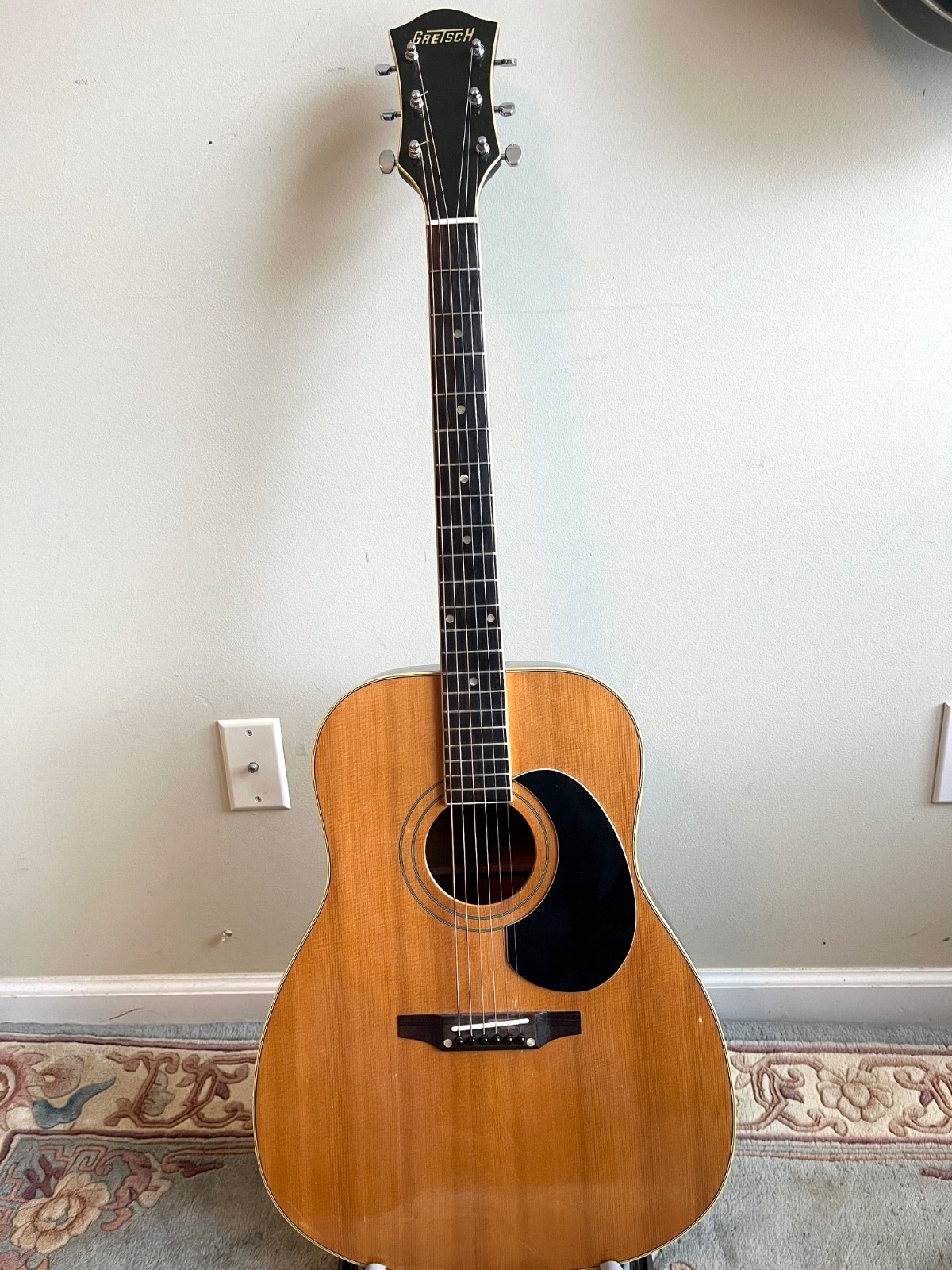 Vintage 1972 Gretsch Sun Valley 6010 Jumbo Acoustic Guitar Made in USA America