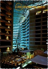 Omni International Hotel Atrium Atlanta Georgia Postcard C255