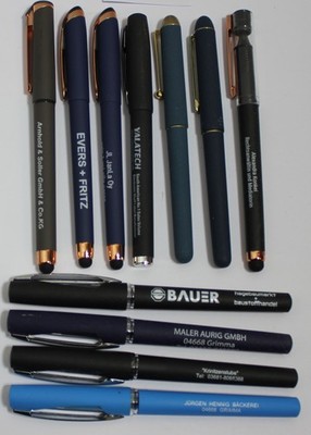 11 ballpoint pens, fineliner, rollerball, promotional pens, Kulli, Kuli (D52)