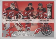 2009 Collector's Choice Reserve Martin Brodeur Zach Parise Patrik Elias HOF 0c1o
