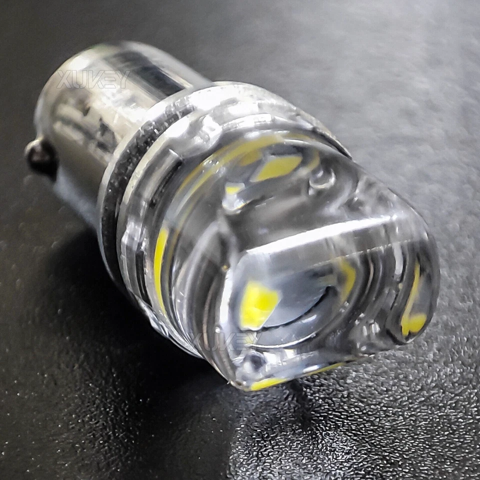 4X BA9S T4W 12V 2W 3SMD LED Auto Innenraumbeleuchtung Birnen 6000K Weiß - Bild 2 von 4