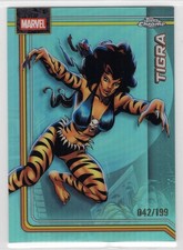 2026 Topps Chrome Marvel Aqua Refractor /199 Card #179 - TIGRA