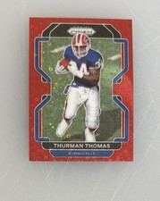 2021 Panini Prizm Thurman Thomas No Huddle Red #/50 Bills