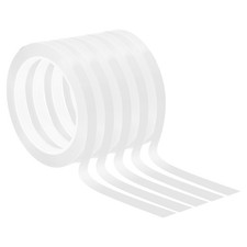 1/2" x 72 Yards Whiteboard Tape, 5 Pack PET Dry Erase Tape, White