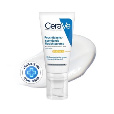 CeraVe Gesichtscreme mit LSF 30, 52 ml (1er Pack), Bianco 