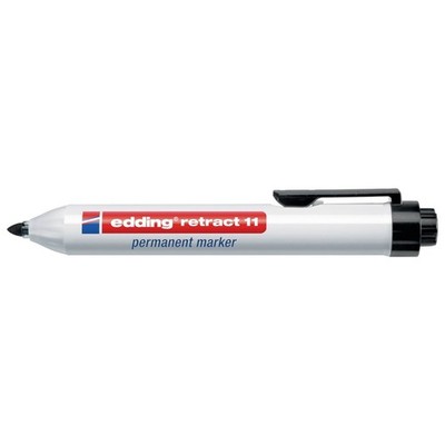 Edding Permanentmarker retract 11, schwarz 4-11001 (Stift Schreibmittel)