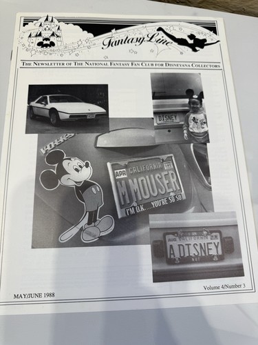 FANTASY LINE NEWSLETTER DISNEYANA COLLECTORS 1987,1988,1990/ 8 ISSUES - Picture 6 of 8