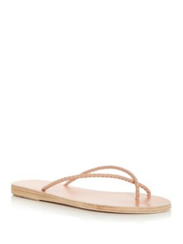 ANCIENT GREEK SANDALS Womens Beige Straps Adrahti Slip On Sandals Shoes 37