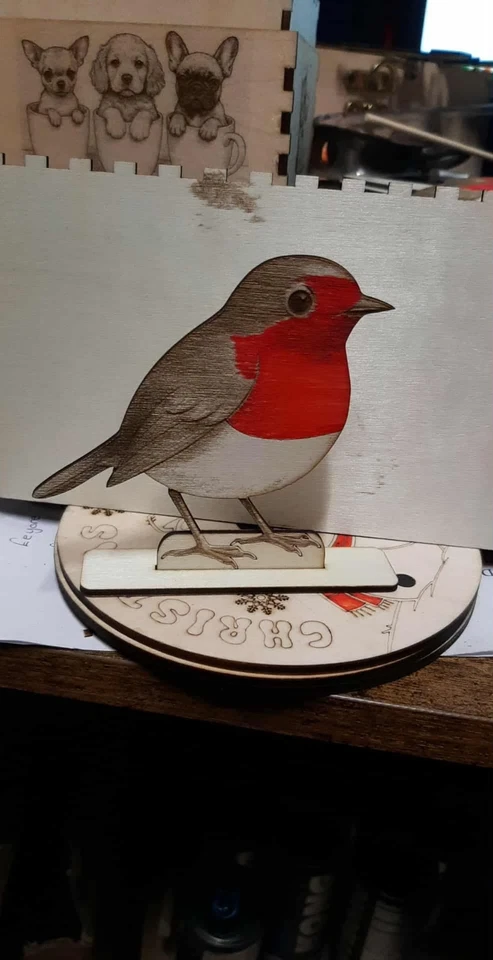 Homemade Robin Christmas Decoration