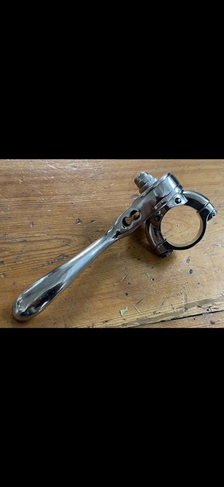 VINTAGE DOHERTY MOTORCYCLE DECOMPRESSION IGNITION AIR LEVER 7/8 TRIUMPH NORTON - Image 3 of 4