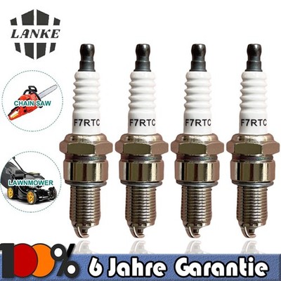 2/4PCS Zündkerze Ersetzt F7RTC Für Hecht Einhell Brast Scheppach-Rasenmäher DHL