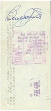 Beverly Garland Signed Autographed Cancelled Check