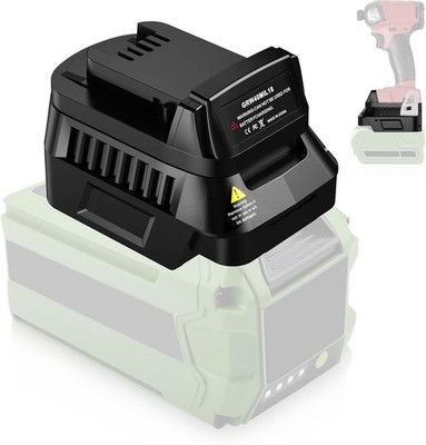 Adapter for Greenworks 40V Battery to for Milwaukee 18V Cordless Power Tool