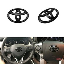 Car Styling Abs Full Black Emblem Steering Wh...