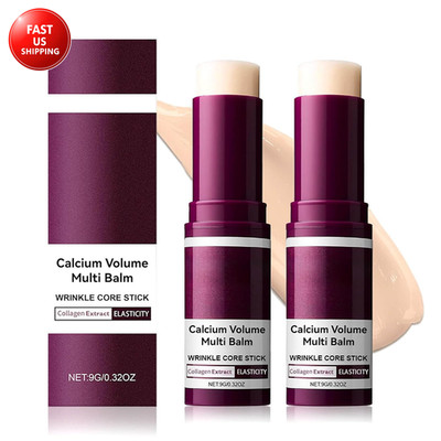2PCS Calcium Multi Balm Stick, Calcium Volume Multi Balm, All-In-One Collagen Mo