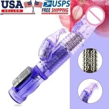 Multispeed-Thrusting-Dildo-Rabbit-Vibrator-G-spot-Massager-Female-Adult-Sex-Toy